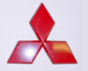 red mitsubishi emblem