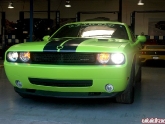 Lime Green Wrapped Challenger