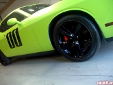 Lime Green Wrapped Challenger