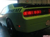 Lime Green Wrapped Challenger