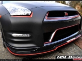 Matte Black Nissan GTR with Stillen Front Lip