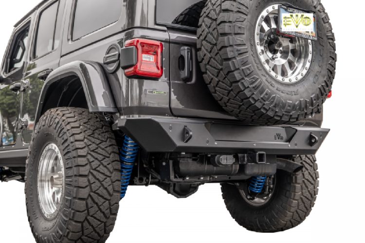 New EVO Manufacturing Alumilite Rear Bumper for Jeep Wrangler JL ...