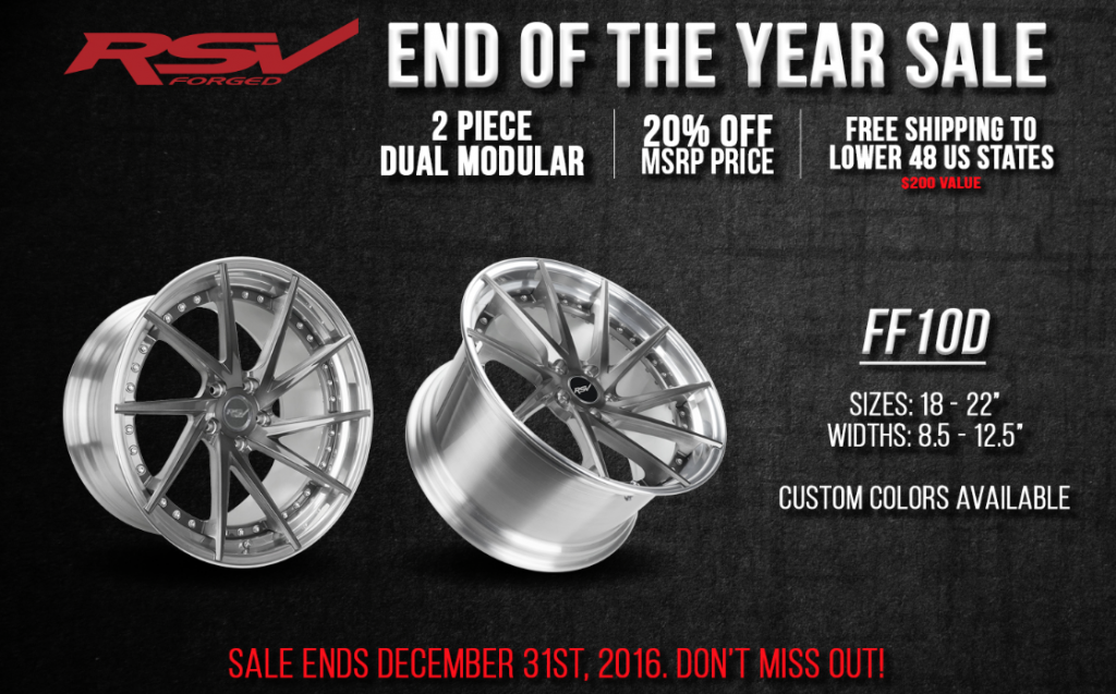 RSV Forged Wheels' End of the Year Sale Ends December 31st - Vivid ...