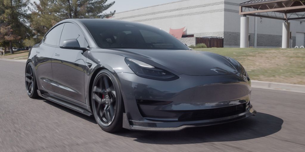 We Slammed the Tesla Model 3 With BC Racing Coilovers - Vivid Racing News