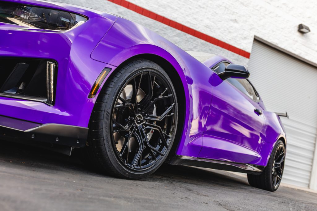 Purple Camaro Zl1 With Vr Forged D05 Gloss Black 20 Inch Wheels Vivid