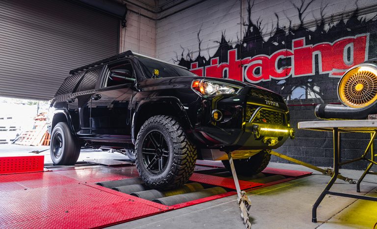 Top 5 Best Leveling Kits For The Toyota 4Runner Vivid Racing News   Ian 4runner Dyno 2 Sm 1 768x468 