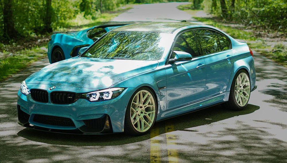 BMW M3 F80 Yas Marina Blue with Brushed D09 VR Forged Wheels – Vivid ...