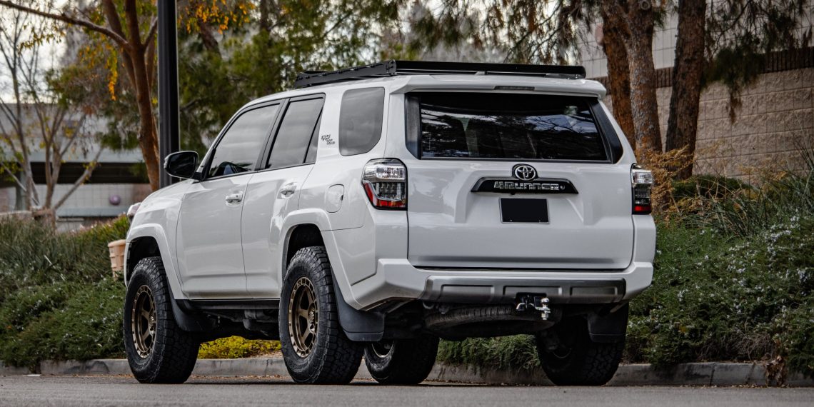 5th Gen Toyota 4Runner White with Bronze D14 VR Forged Wheels - Vivid ...