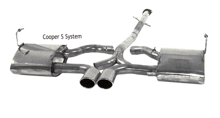 B&B Exhaust System Mini Cooper S 2003