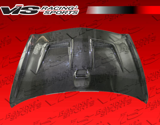 VIS Racing Techno R Style Black Carbon Fiber Hood Honda Fit (JDM 