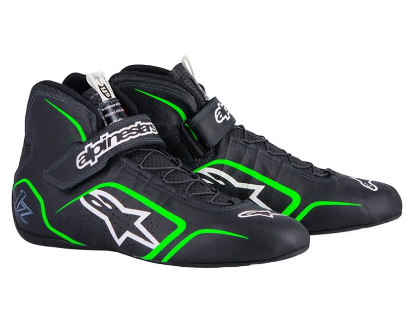 2715115-167-6 Alpinestars | Black and Fluorescent Green Tech-1-Z Racing ...