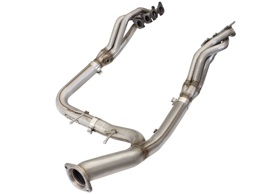 aFe Twisted Stainless Race Series Steel Long Tube Header & YPipe Ford