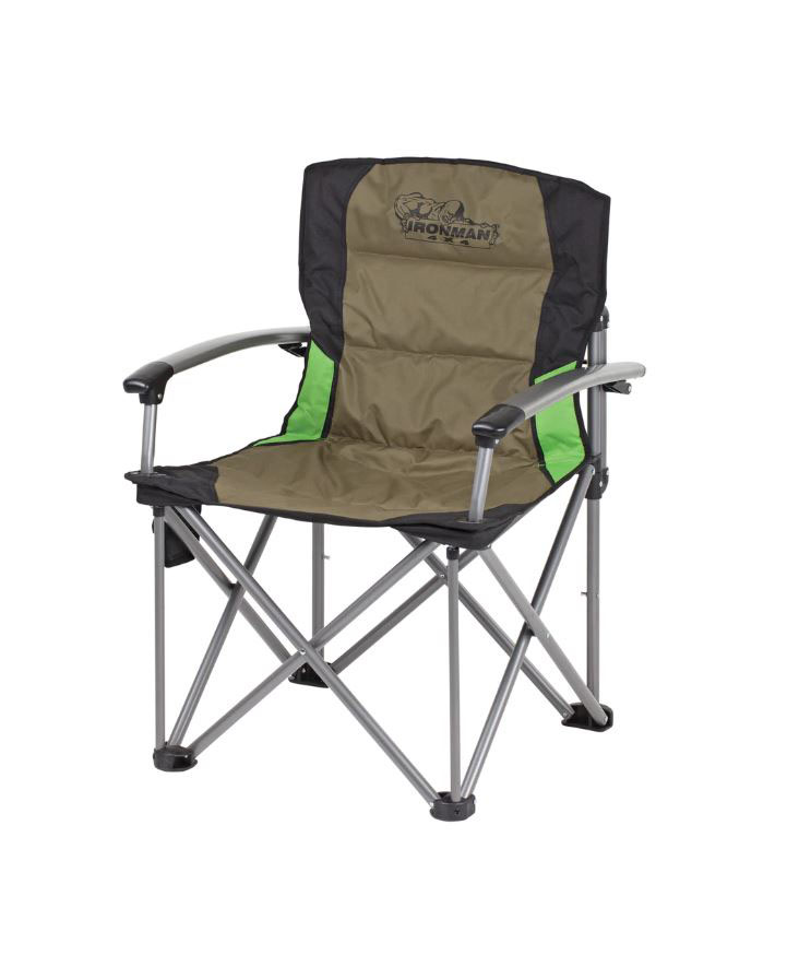 solid arm camping chair