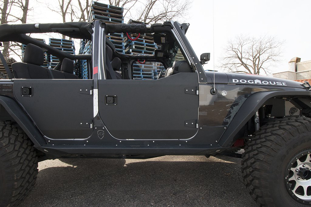 Jeep Wrangler Jk Aluminum Rear Half Doors 07 18 Bare Jcr Offroad