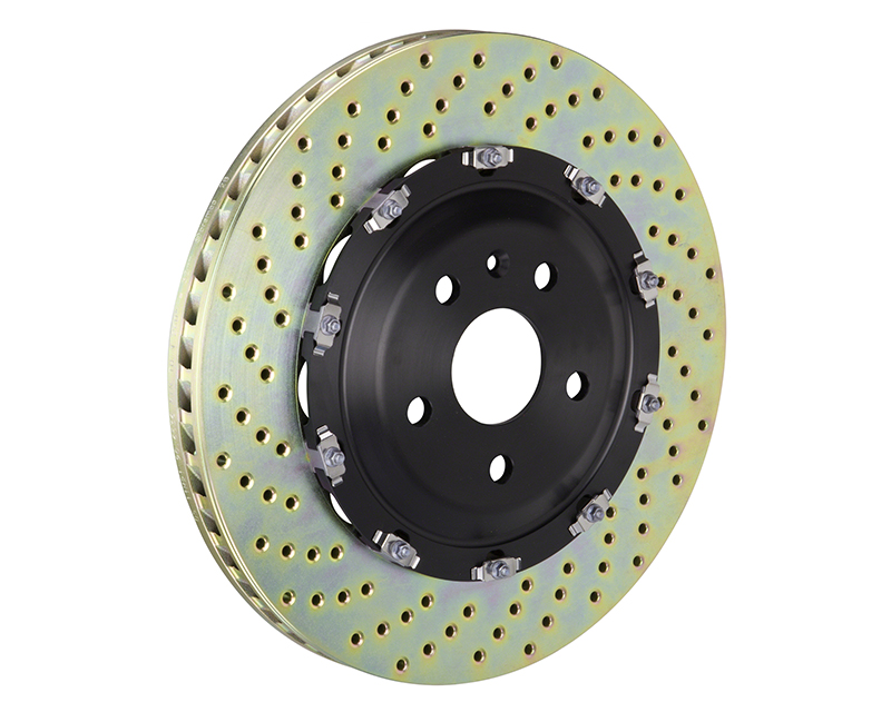 101.9006A | Brembo Drilled Front 380x34 2-Piece Rotors Audi RS4 B7 06-08