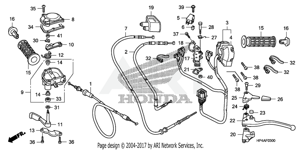 Honda OEM Lever Parking Brake Lock | 53192-HN0-A00