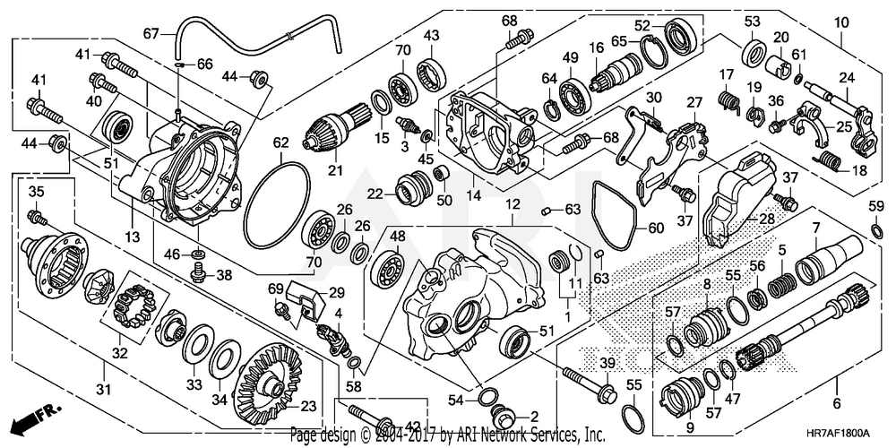 Honda OEM Joint Front Propeller Shaft | 40402-HR3-A20