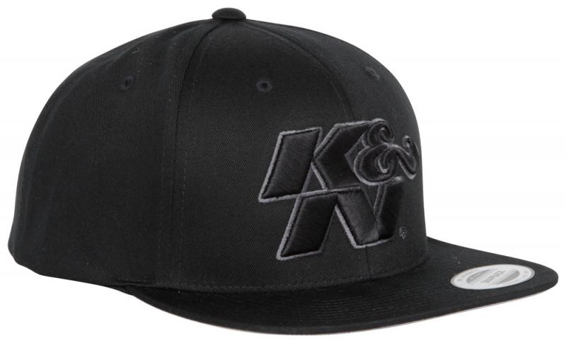 Hat; K&N Logo, Black W/Black Logo, Snapback | 88-12145