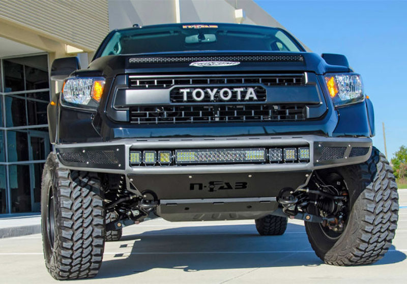 N-Fab Textured Black M-RDS Pre-Runner Front Bumper Toyota Tundra 14-18 ...