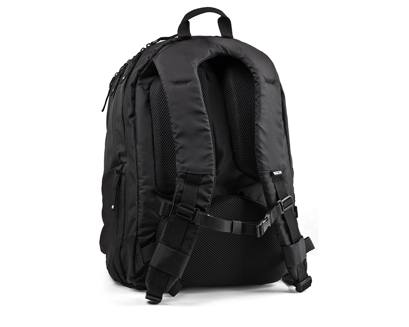 black transport backpack