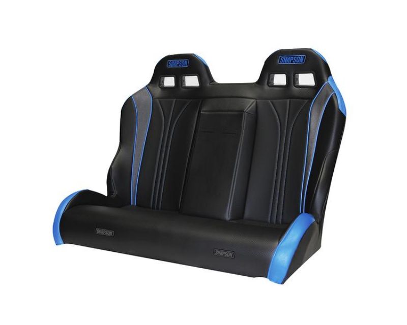 Simpson Black And Blue Vortex Ii Rear Bench Seat Polaris Rzr Pro Xp