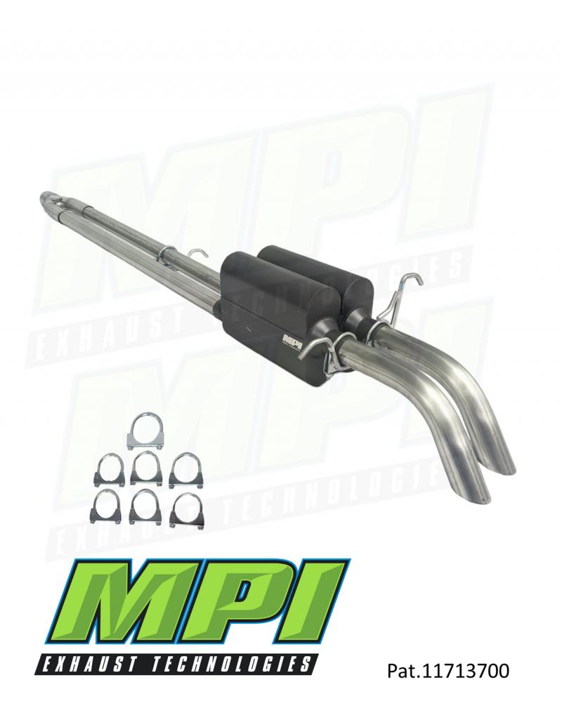 MPI Exhaust Technologies Clamp-on Kit w/Mufflers - G724-TDPSBN-C