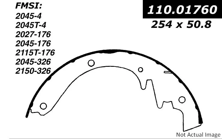 Centric Premium Brake Shoes 111.01760 | 111.01760