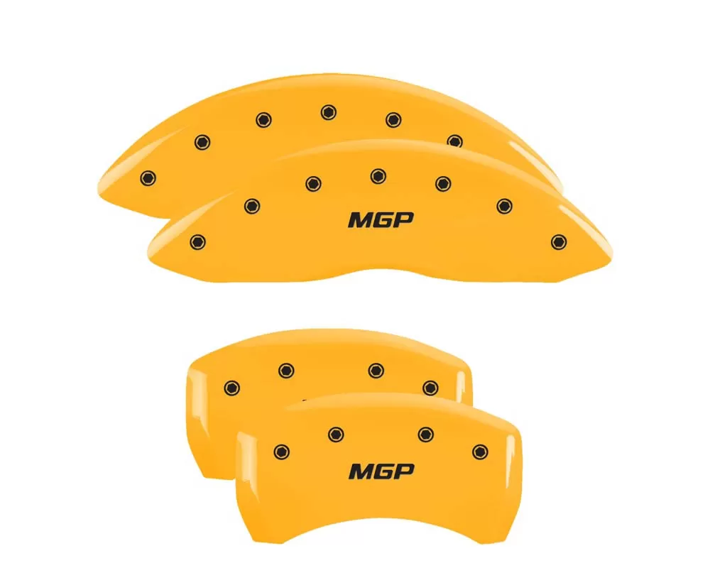 MGP Caliper Covers Set of 4: Yellow finish, Black MGP BMW 335is 2012 - 22208SMGPYL