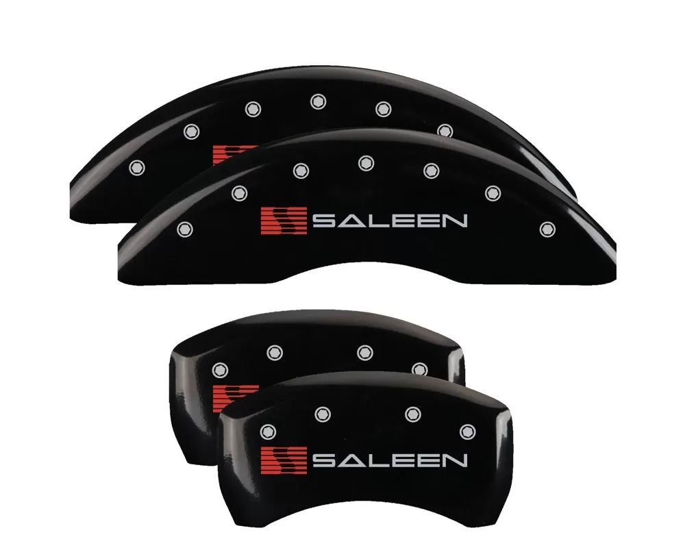 MGP Caliper Covers Front & Rear Brake Caliper Covers w/ Saleen Engraving (10201S) Ford Mustang 2015-2022 - 10201SSLNBK
