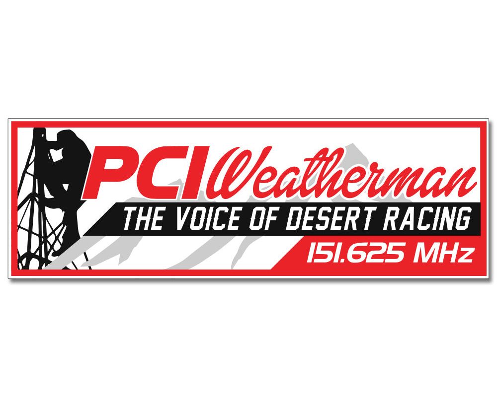 PCI Race Radios Weatherman Relay Sticker - 2898