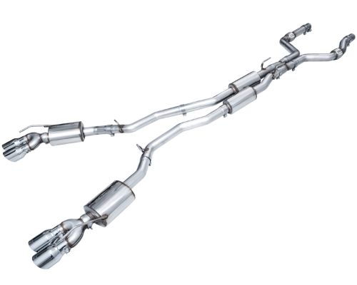 AWE Touring Edition Exhaust Chrome Silver Tips Ford Explorer ST 2020-2024 - 3015-42625