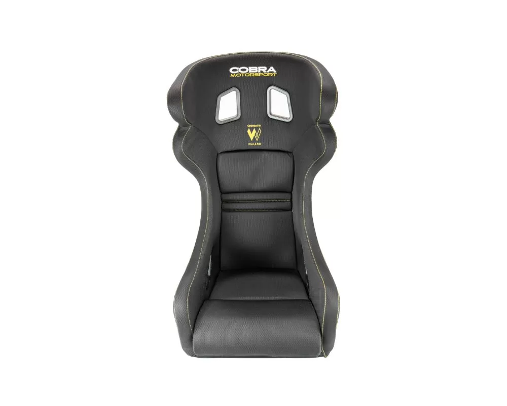 Cobra Black Spacer Fabric Sebring Profit GT GRP Seats w/ Yellow Stitching Walero - C SEPF-X-BLK-W-GRP