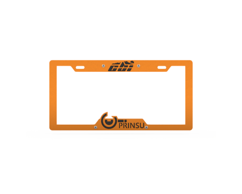 CBI Offroad License Plate Cover Orange/Black - 600-000-000-149