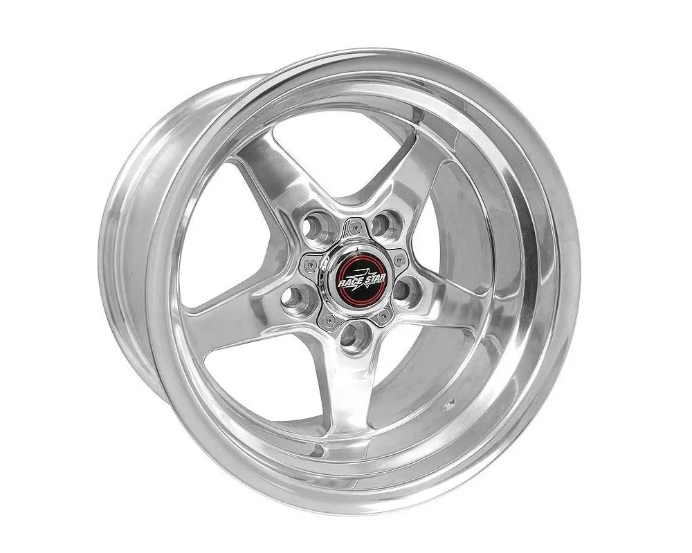 Race Star Wheels 92 Drag Star Wheel 15x5 5x5 0mm Polished Silver - 92-550944DP