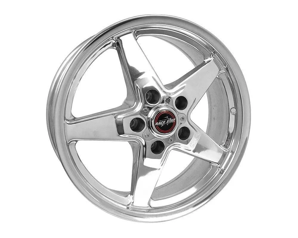 Race Star Wheels 92 Drag Star Wheel 17x8 5x4.75 25.4mm Polished Silver - 92-780250DP