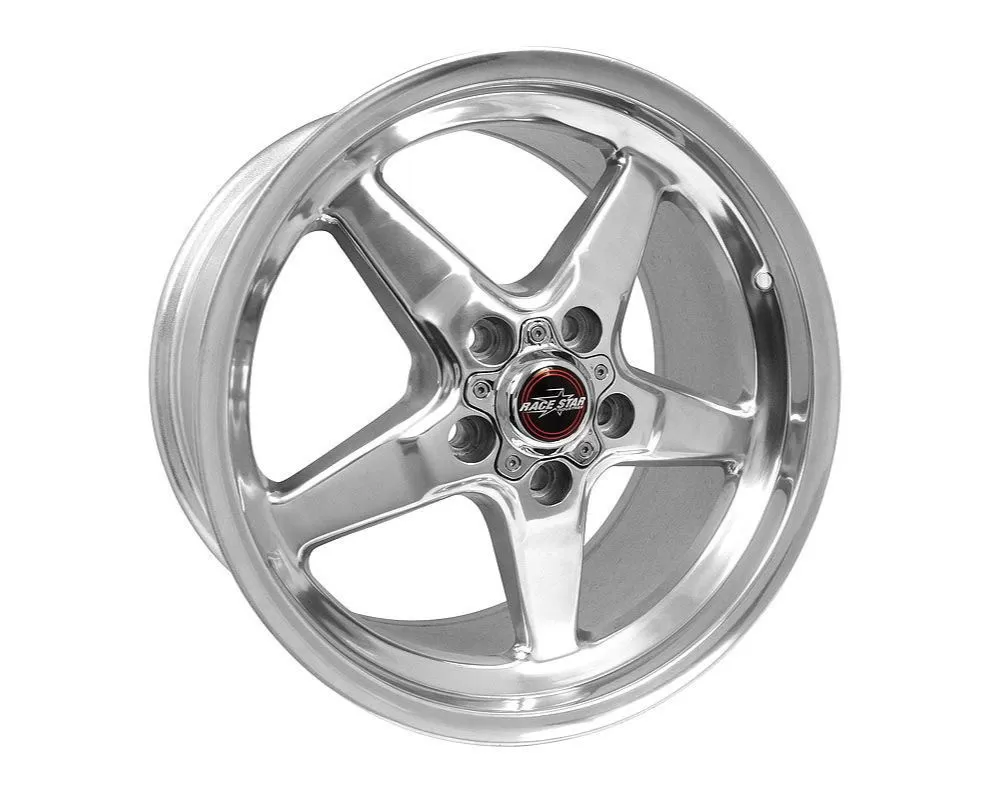 Race Star Wheels 92 Drag Star Wheel 17x9.5 5x4.75 49.5mm Polished Silver - 92-795253DP-49.5