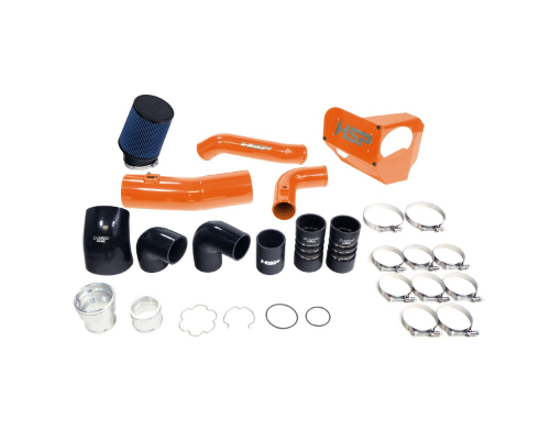 HSP Diesel Intake And Intercooler Bundle Kit M&M Orange Ford Powerstroke F250 | 350 2020-2022 6.7 Liter - P-493-3-HSP-O
