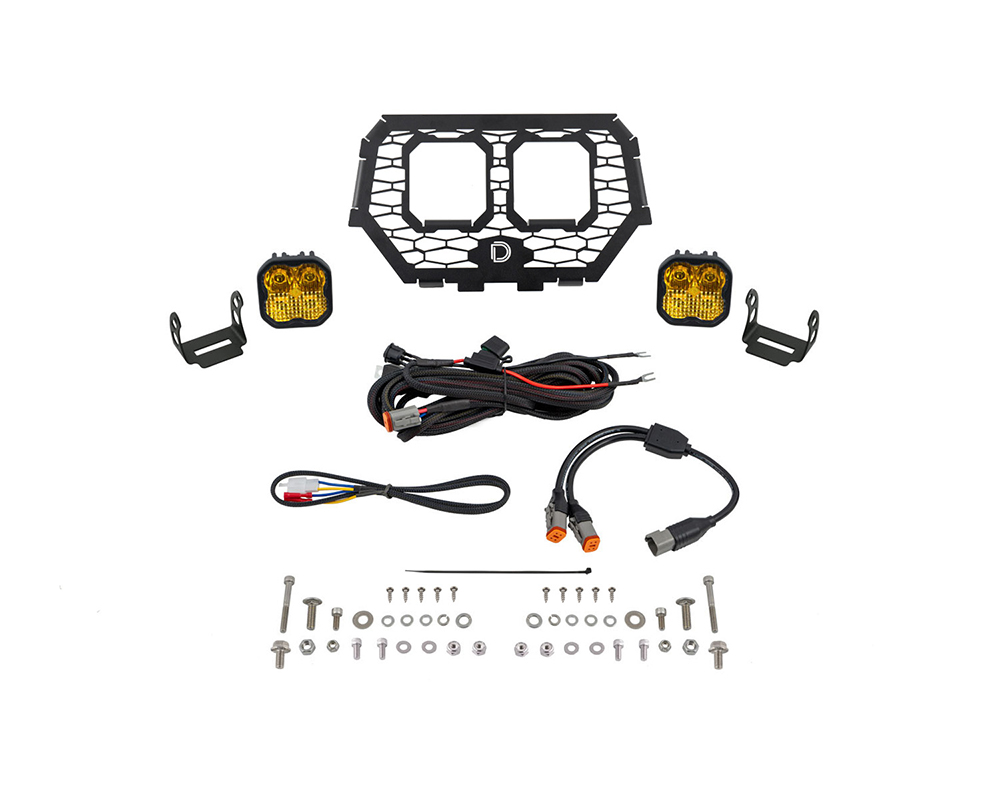 Diode Dynamics Stage Series Sport Yellow Combo LED Grille Kit Polaris RZR XP 1000 2014-2018 - DD7856