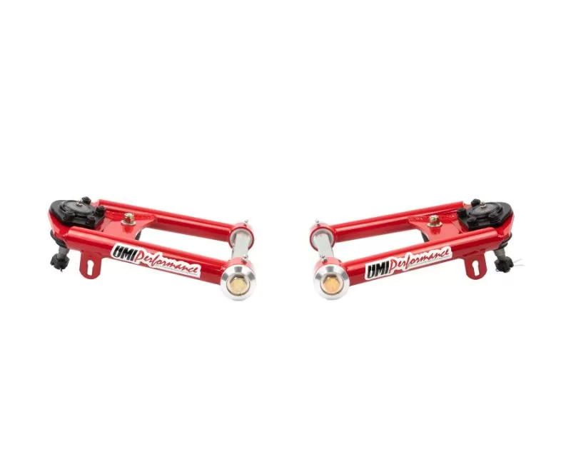 UMI Performance Red 1/2" Taller Ball Joint Street Performance Upper A-Arms GM C10 1973-1987 - 6433-1-R