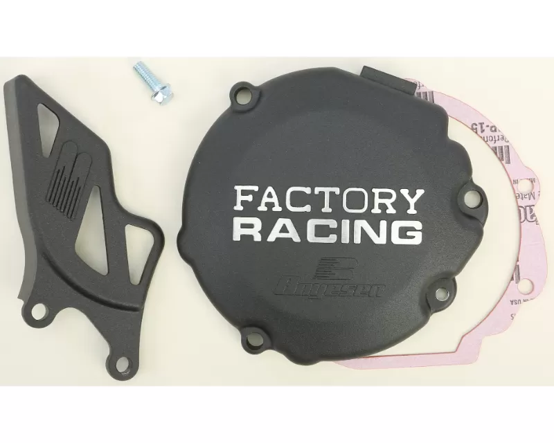 Boyesen Factory Racing Ignition Cover Black Suzuki RM85 | RM85L | RM80 1986-2019 - SC-20B