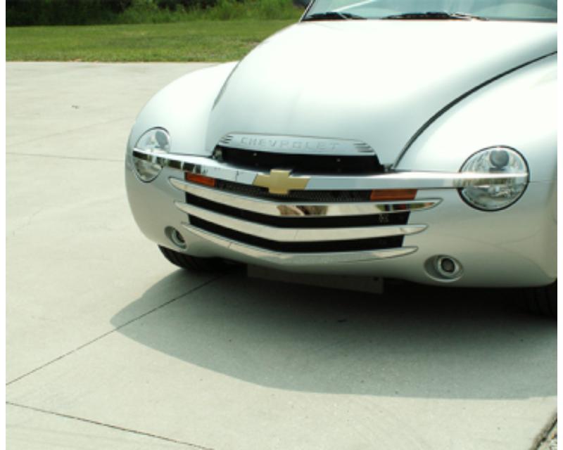 American Car Craft Grille Overlays Polished Front 3pc Chevrolet SSR 2003-2006 - ACC-512002