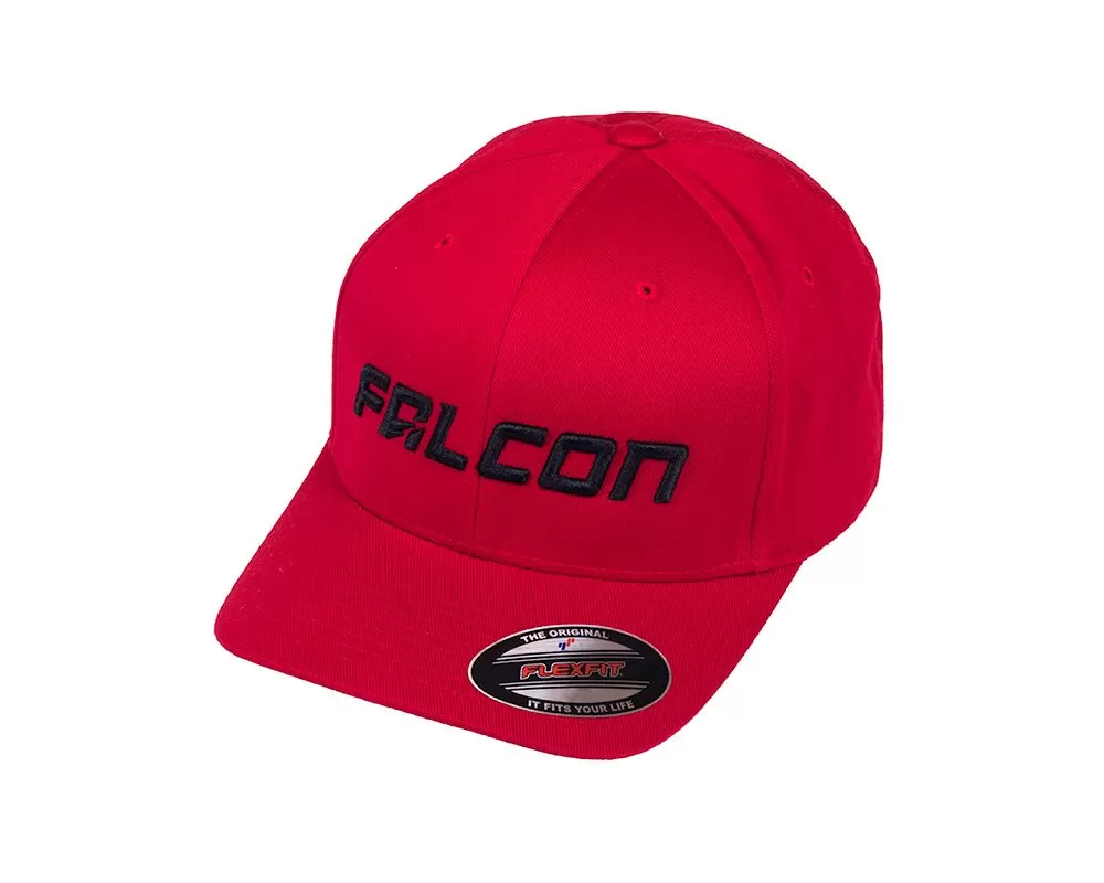 Falcon Shocks FlexFit Curved Visor Hat Red/Black - Large/Xlarge - 93-03-04-003