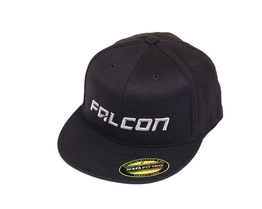 Falcon Shocks FlexFit Flat Visor Hat Black/Silver - Small/Medium - 93-06-02-001