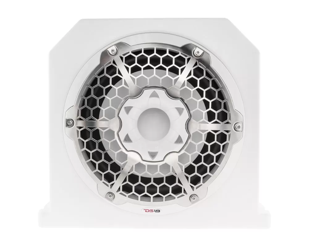 DS18 HYDRO White 700 Watts 4-Ohm Double Marine Subwoofer Enclosure