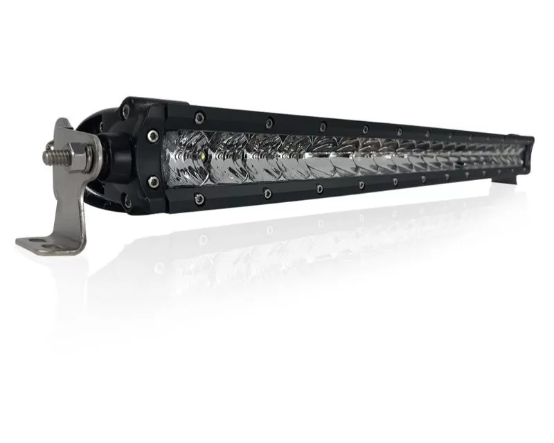 Black Oak 20 Inch Single Row LED Pro Series 2.0 LED Light Bar Spot, Flood, or Combo Beam Pattern 5W Black - 20C-S5OS