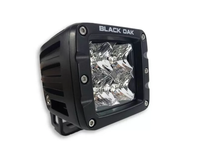 Black Oak 2 Inch Flood or Spot LED Pod Light LED Pro Series 2.0 10W Black - 2F-POD10CR