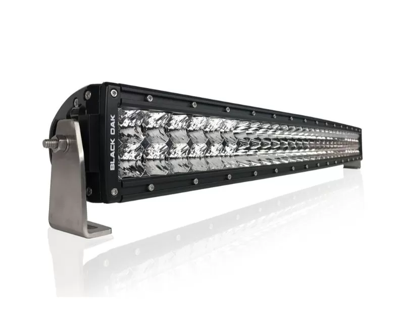 Black Oak 30 Inch Curved Double Row LED Pro Series 2.0 Dual Row LED Light Bar Combo, Flood, or Spot Optics 5W White - 30CC-D5OS