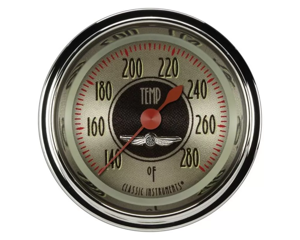 Classic Instruments All American Nickel Series 2-1/8" Water Temperature Gauge w/ 3/8" NPT - AN126SHC-06