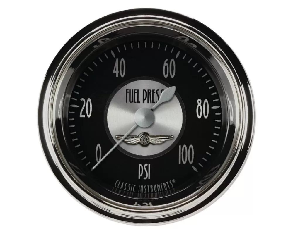 Classic Instruments All American Tradition Series 2-1/8" 100psi Fuel Pressure Gauge - AT146SHC