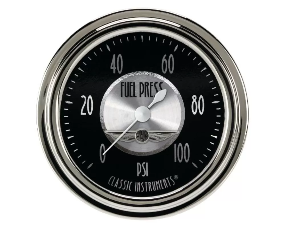 Classic Instruments All American Tradition Series 2-5/8" 100psi Fuel Pressure Gauge - AT346SLC